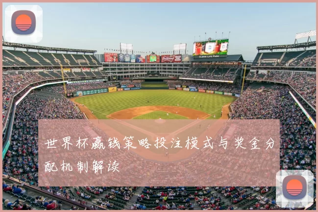 世界杯赢钱策略投注模式与奖金分配机制解读