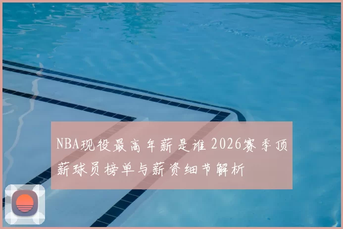 NBA现役最高年薪是谁 2026赛季顶薪球员榜单与薪资细节解析